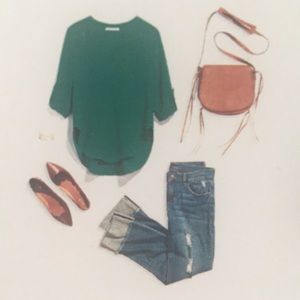 41 Hawthorn split neck blouse